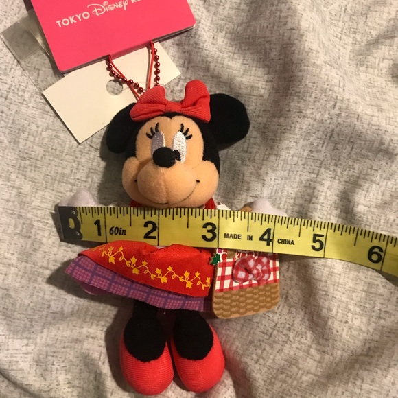 Tokyo Disney Resort Minnie Plush Chain keychain NT - Picture 5 of 5